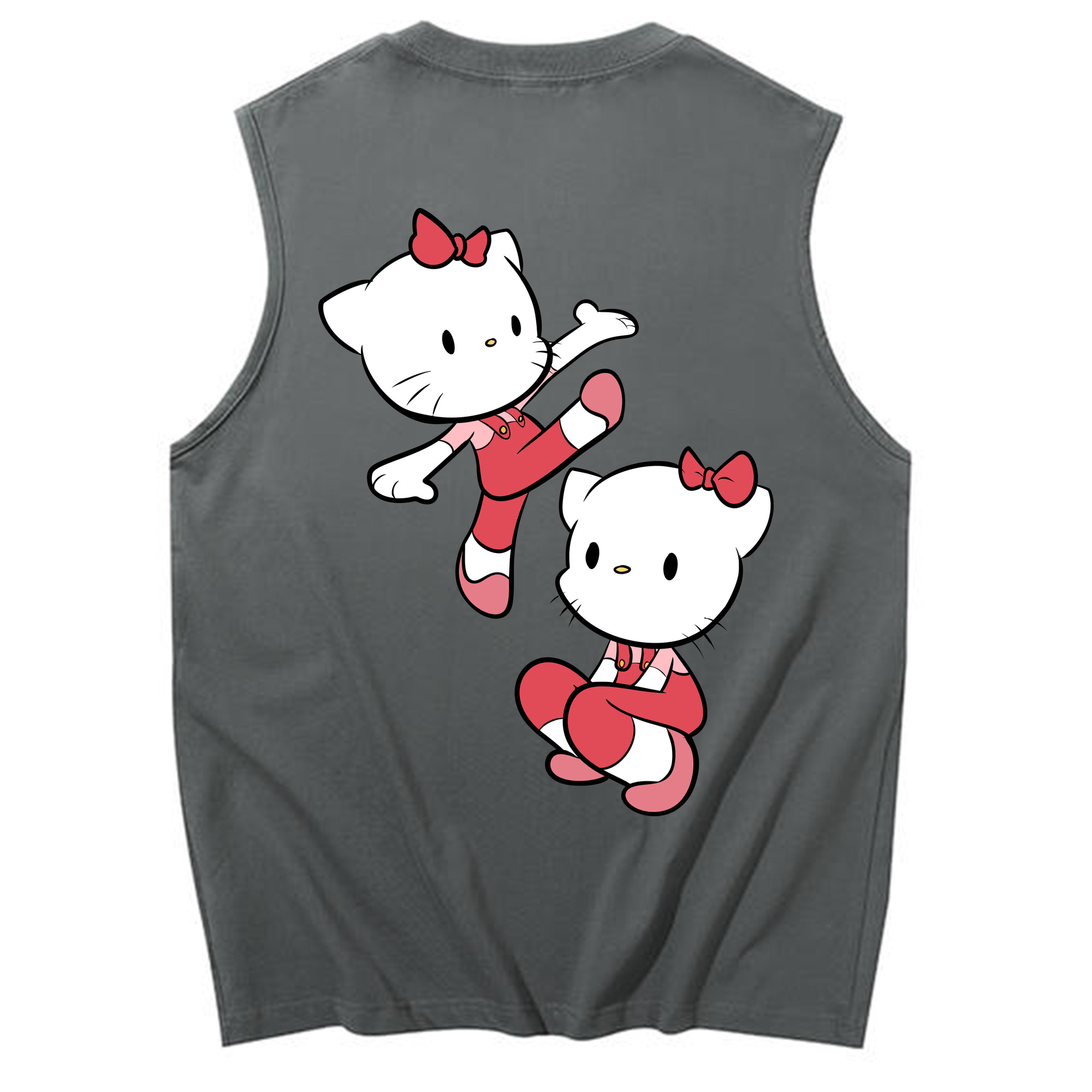 （画像用） Hello Kitty ハローキティ コットン100％タンクトップ（背面プリント）